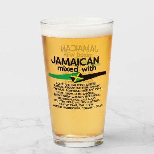Jamaican Mixed With Jamaica Proud  Glass