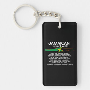 Jamaican Mixed With Jamaica Proud Group  Keychain