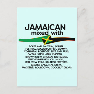 Jamaican Mixed With Jamaica Proud Postcard
