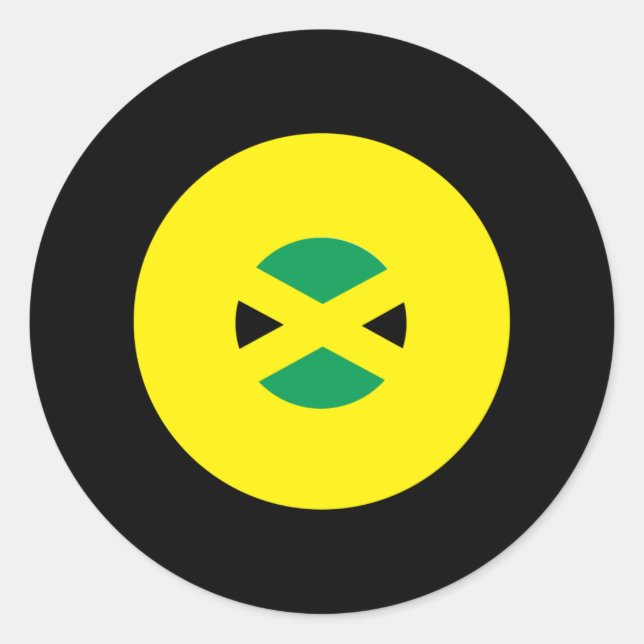 Jamaican Mod Round Sticker (Front)