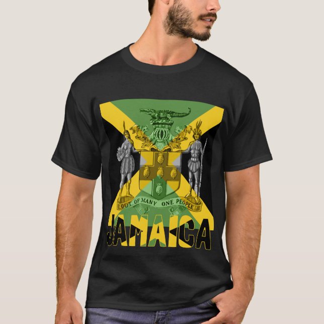 Jamaican Out of Many One People  T-Shirt (Front)