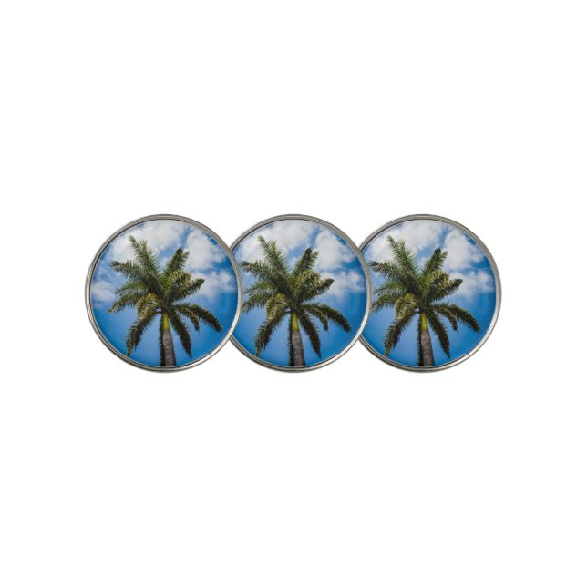 Jamaican Palm Tree Golf Ball Marker (3 Up)