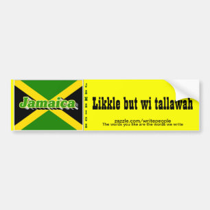 Jamaican patwa bumper stickers