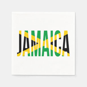 Jamaican Pride Flag Of Jamaica Napkins