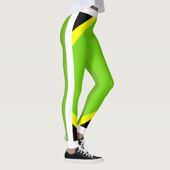 Jamaican Pride Flourescent Leggings (Right)