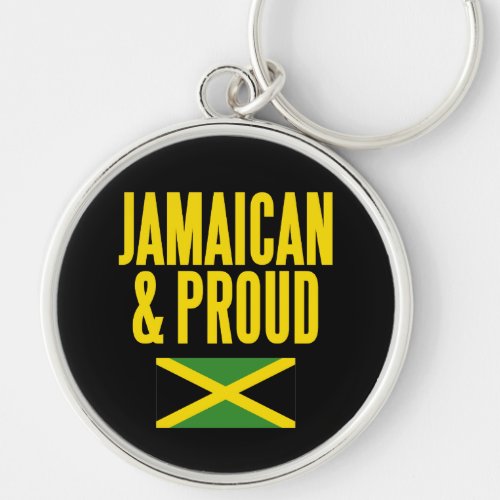 Jamaican  Proud Jamaica Flag Keychain