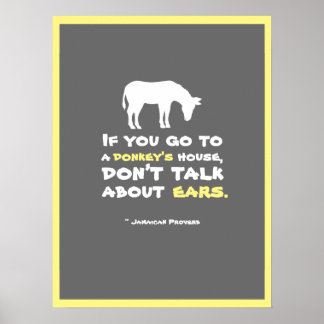 Jamaican Proverb Poster