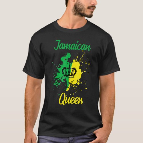 Jamaican Queen Proud Jamaica Women Vintage Jamaica T_Shirt