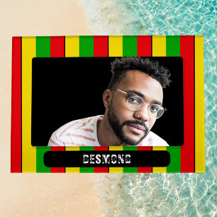 Jamaican Rasta Flag Colored Striped Magnetic Frame