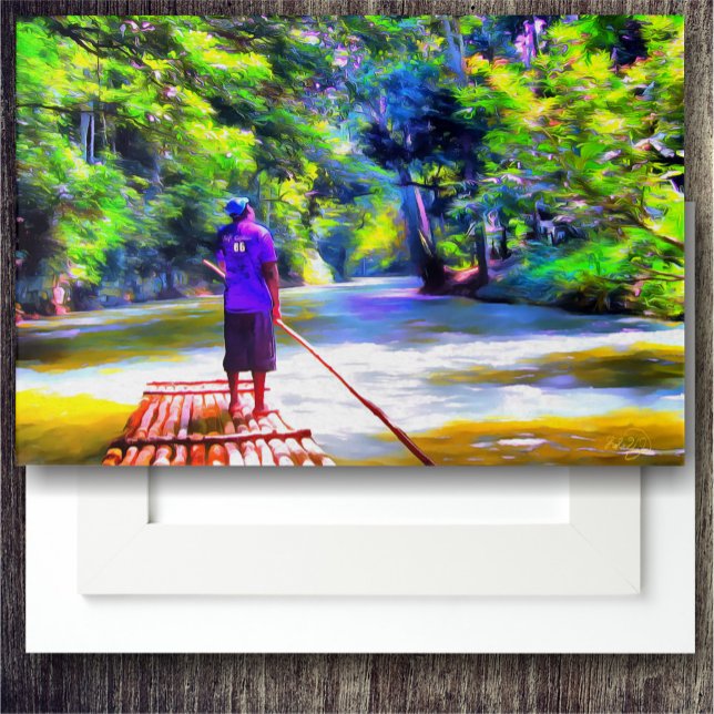 Jamaican River Raft Ride J001 Acrylic Print (Creator Uploaded)