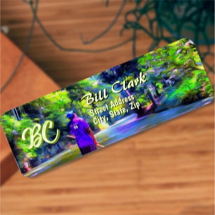 Jamaican River Raft Ride J001 Address Label