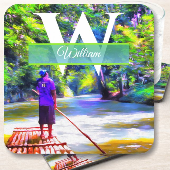 Jamaican River Raft Ride J001 Beverage Coaster (Creator Uploaded)