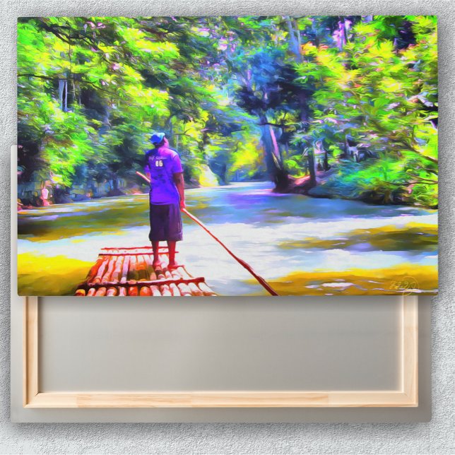 Jamaican River Raft Ride J001 Metal Print (Creator Uploaded)