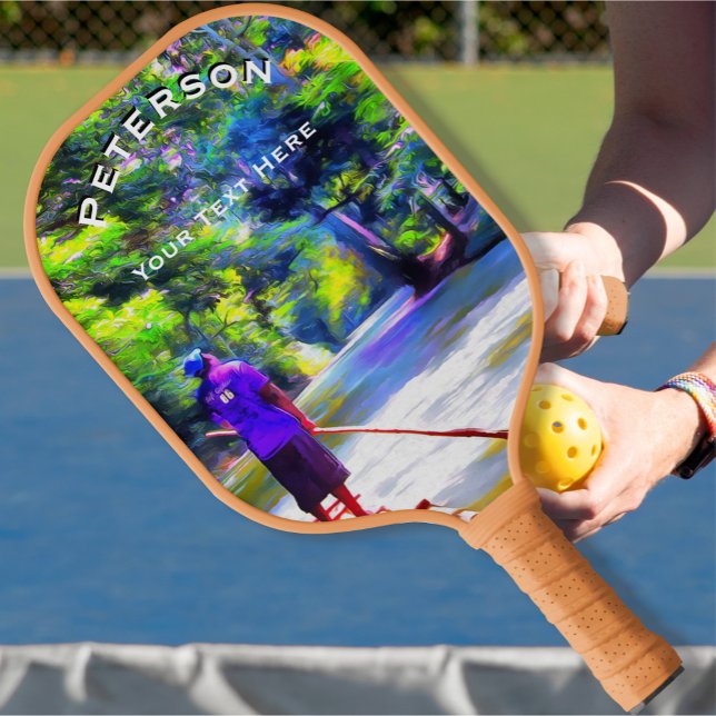 Jamaican River Raft Ride J001 Pickleball Paddle (Creator Uploaded)