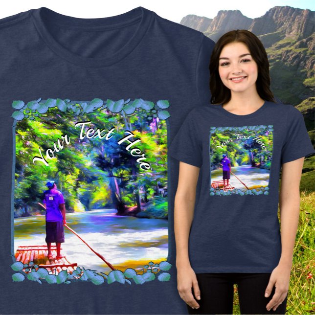 Jamaican River Raft Ride J001 Tri-Blend Shirt (Creator Uploaded)