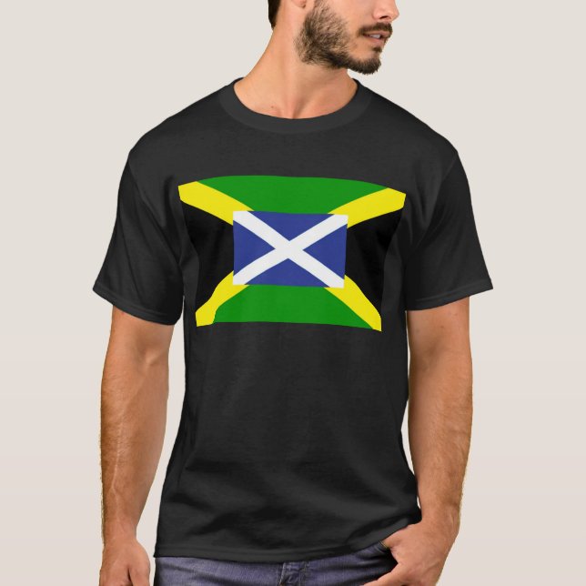 Jamaican Scottish Flag - Jamaica - Scotland T-Shirt (Front)