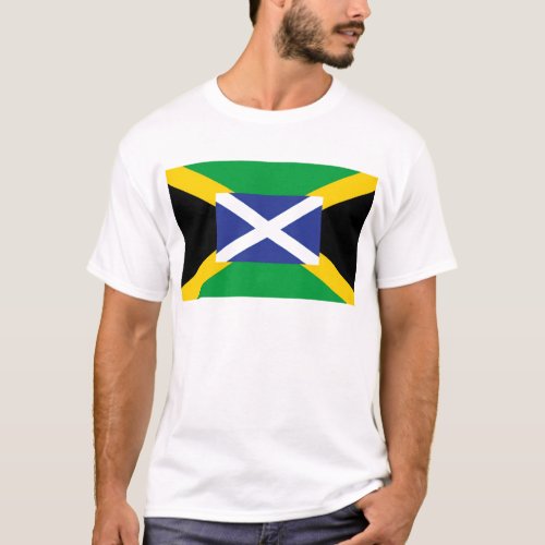 Jamaican Scottish Flag _ Jamaica _ Scotland T_Shirt