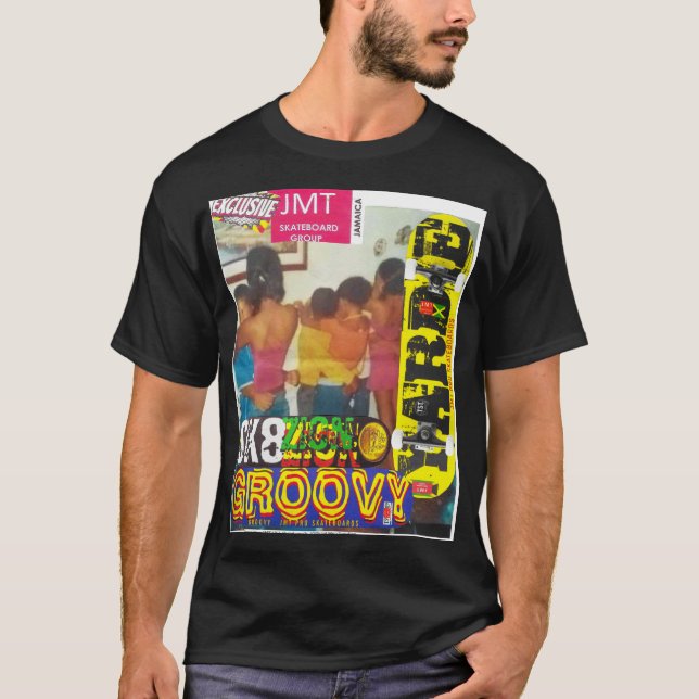 JAMAICAN  SLOW DANCE /LOVE Basic Dark T-Shirt (Front)