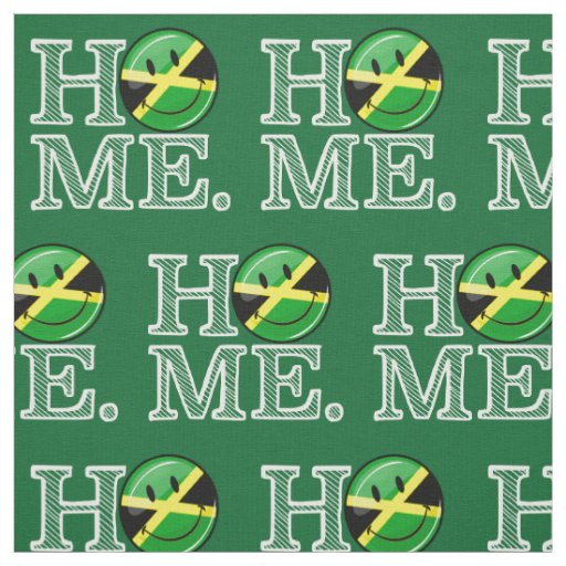 Jamaican Smiling Flag House Warmer Fabric
