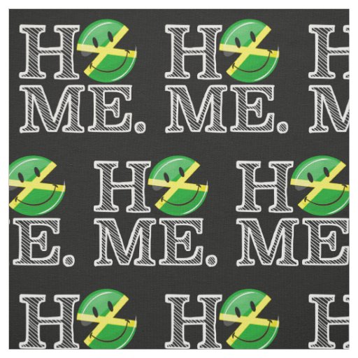Jamaican Smiling Flag House Warmer Fabric