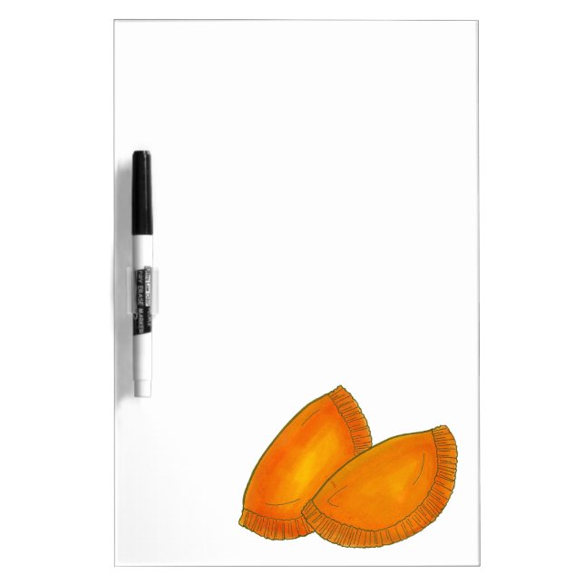 Jamaican Spicy Beef Patty Patties Jamaica Pastry Dry-Erase Board (Front)
