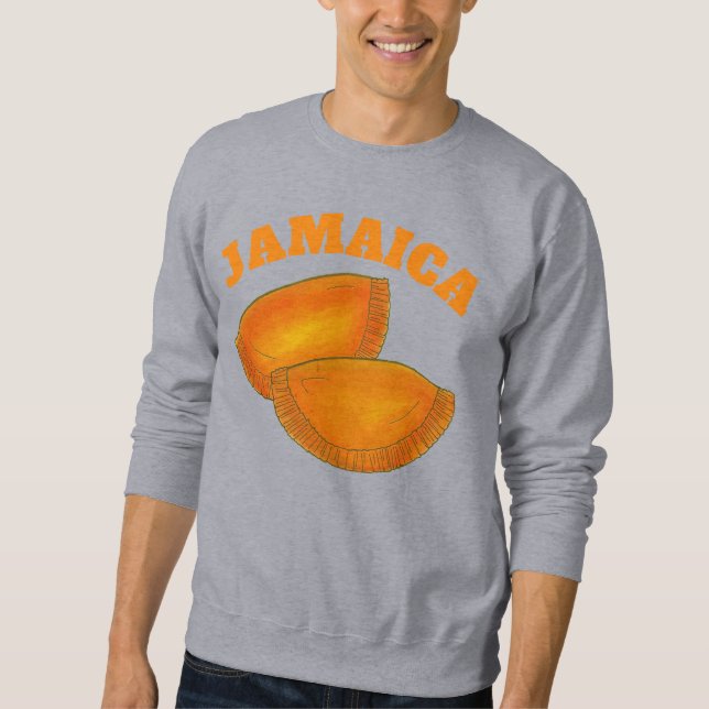 Jamaican Spicy Beef Patty Patties Jamaica Pastry Sweatshirt (Front)