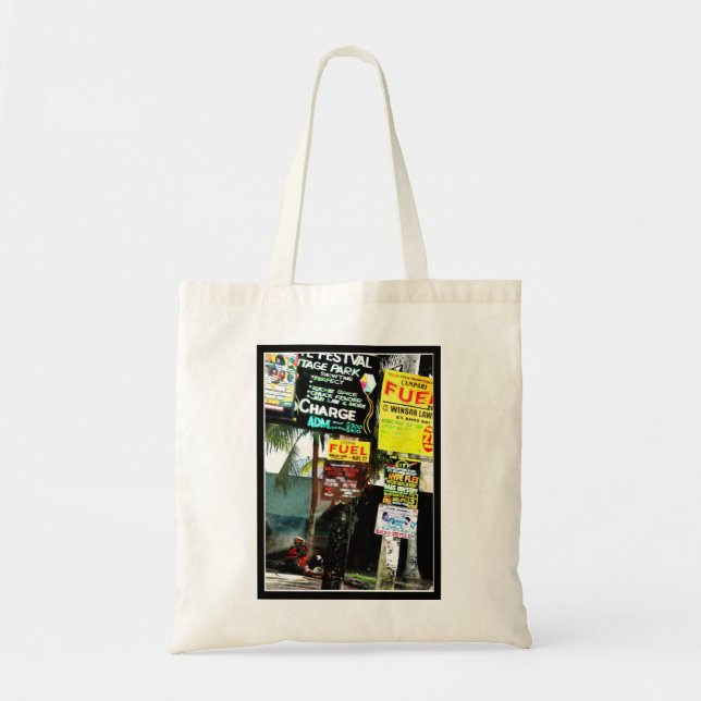 Jamaican Street Scene Tote Bag (Front)