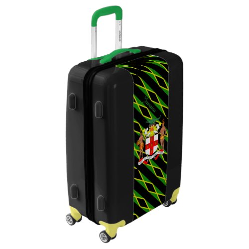 Jamaican stripes flag luggage