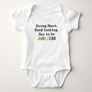 jamaican strong baby bodysuit