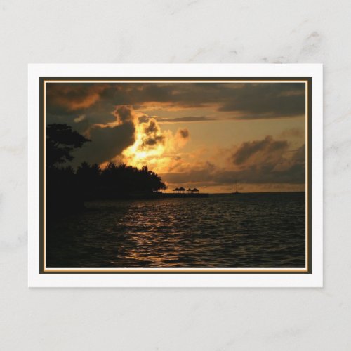 Jamaican Sunset Postcard