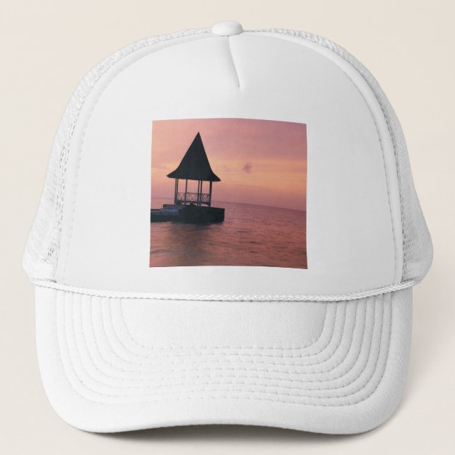 Jamaican Sunset Trucker Hat (Front)