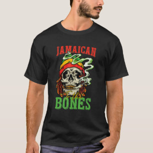 Jamaican To The Bones Cool Skull For Man Woman T-Shirt