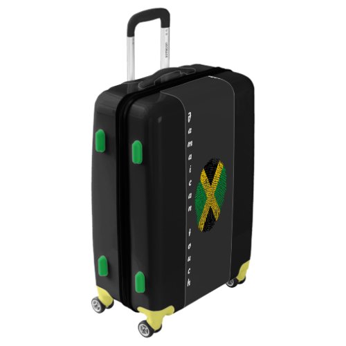 Jamaican touch fingerprint flag luggage