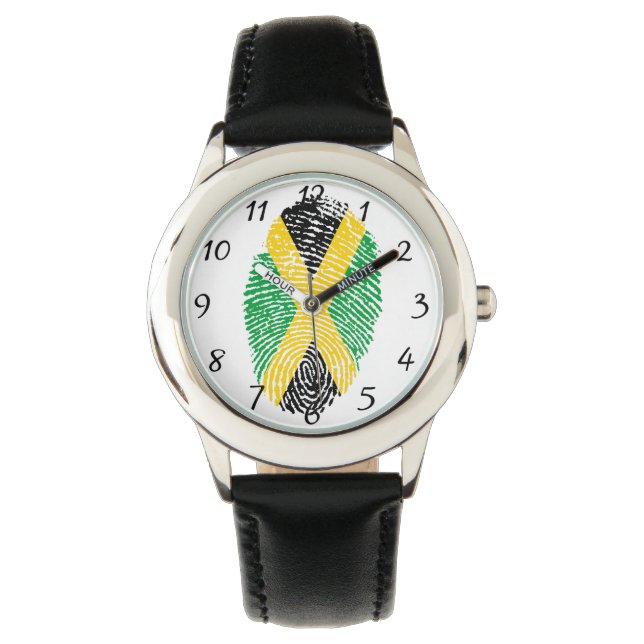 Jamaican touch fingerprint flag watch (Front)