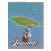Jamaican Travel Island map (Front)