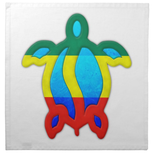 Jamaican Turtle Cloth Napkin (Front)