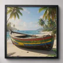 Jamaican wooden fishing vessel