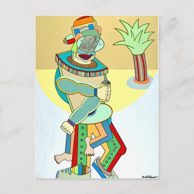 "Jamaican Youth" by Ruchell Alexander Postcard (Front)