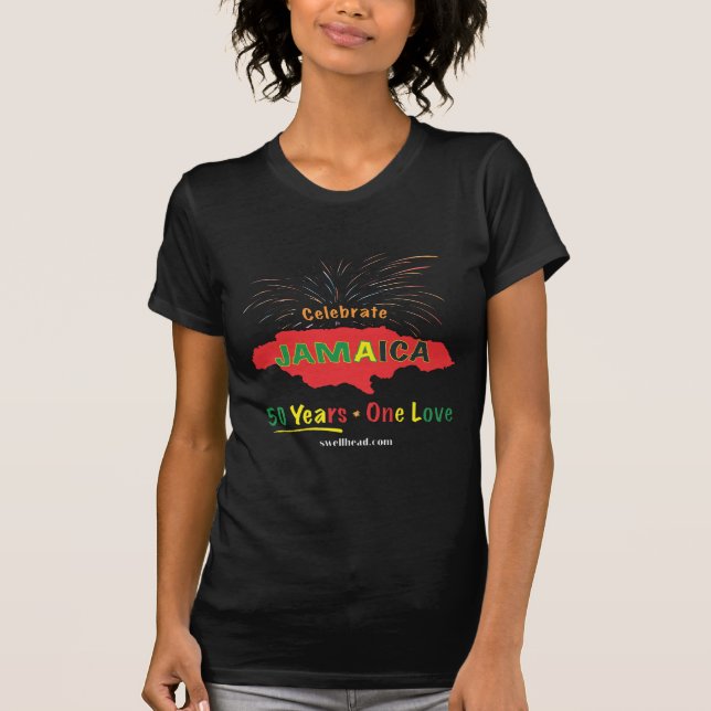 Jamaica's 50th Anniversary by Roxanne/Swellhead T-Shirt (Front)