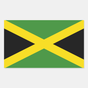 Jamaica's Flag Rectangular Sticker