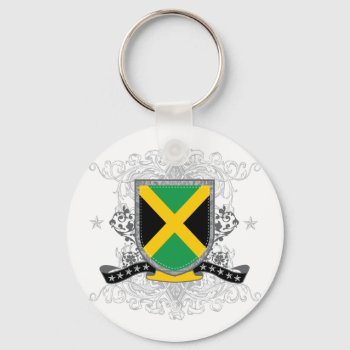 Jamaicashield2 Keychain by brev87 at Zazzle