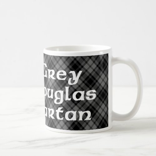 Jamais Arrire Grey Douglas Tartan mug