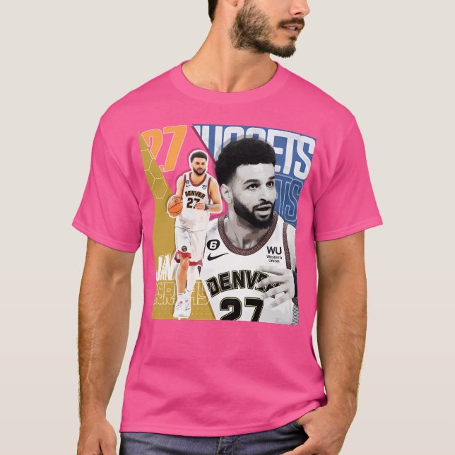 Jamal Murray Basketball Edit Nuggets T-Shirt (Front)