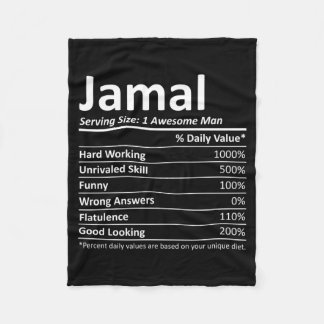 Jamal Rition Funny Birthday Personalized Name Gift Fleece Blanket
