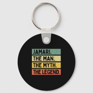 Jamari The Man The Myth The Legend Funny Personali Keychain