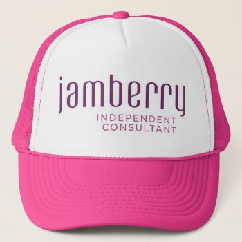 Jamberry Plum And Raspberry Trucker Hat by JamaholicsAnonymous at Zazzle