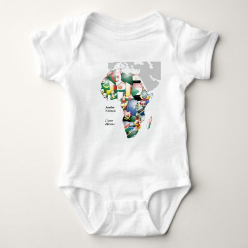 Jambo Habari Africa  I Love Africa Baby Bodysuit