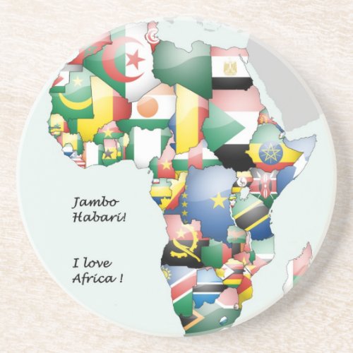 Jambo Habari Africa  I Love Africa Coaster