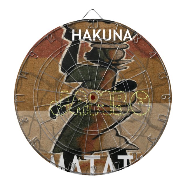Jambo Habari Hakuna Matata. Dart Board (Front)