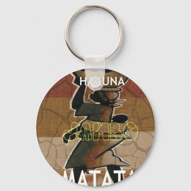 Jambo Habari Hakuna Matata. Keychain (Front)
